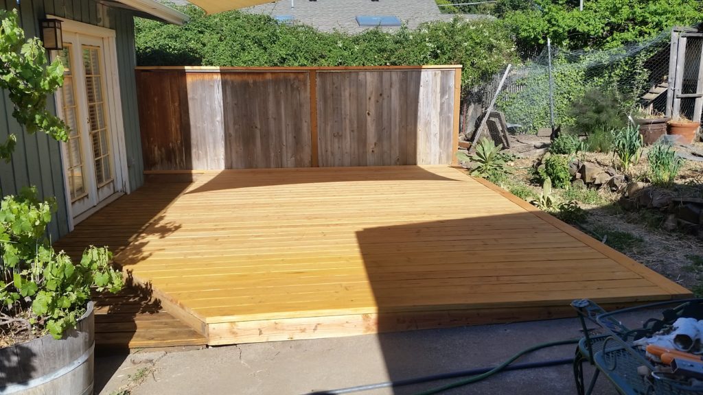 New deck surface Medford oregon handyman